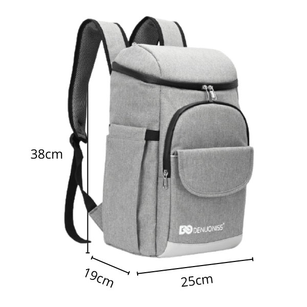 FrostyPack™ Sac à Dos Isotherme Gris 18L
