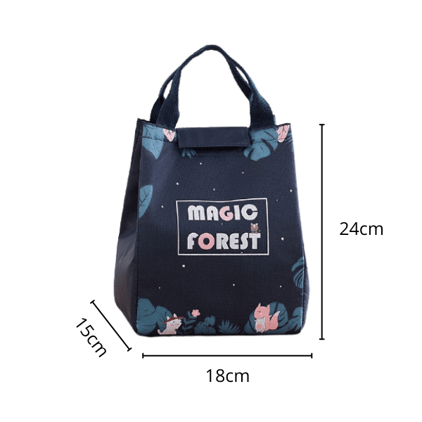 IcySatchel™ Lunch Bag Bleu Forest
